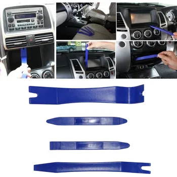 

QILEJVS 4Pcs/Set Car Interior Dash Radio Door Clip Panel Trim Open Removal Tools Kit