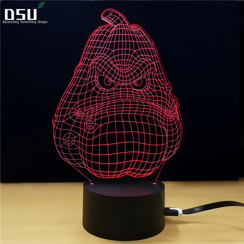 

3D Visual Pumpkin Led Lamp Nightlight Touch USB Table Lamp Lampara Mood Dimming Halloween Lamp Decor Light Fixture Gifts