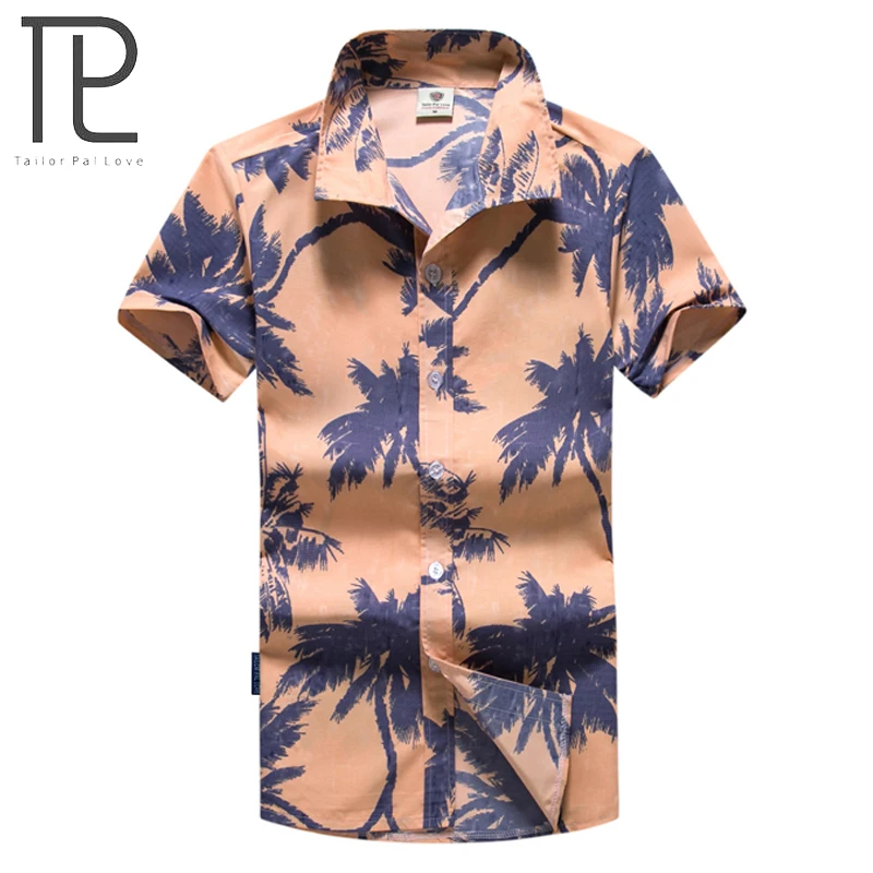 Мужская пляжная рубашка с коротким рукавом гавайская M 5XL AYG297|short sleeve hawaiian shirt|fashion