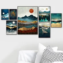 Moon Sun Mountain Whale Jellyfish Octopus Poster And Prints Wall Art Canvas Painting Wall Pictures For Living Room Home Decor Moon Sun Mountain Whale Jellyfish Octopus Poster And Prints Wall Art Canvas Painting Wall Pictures For Living Room Home Decor