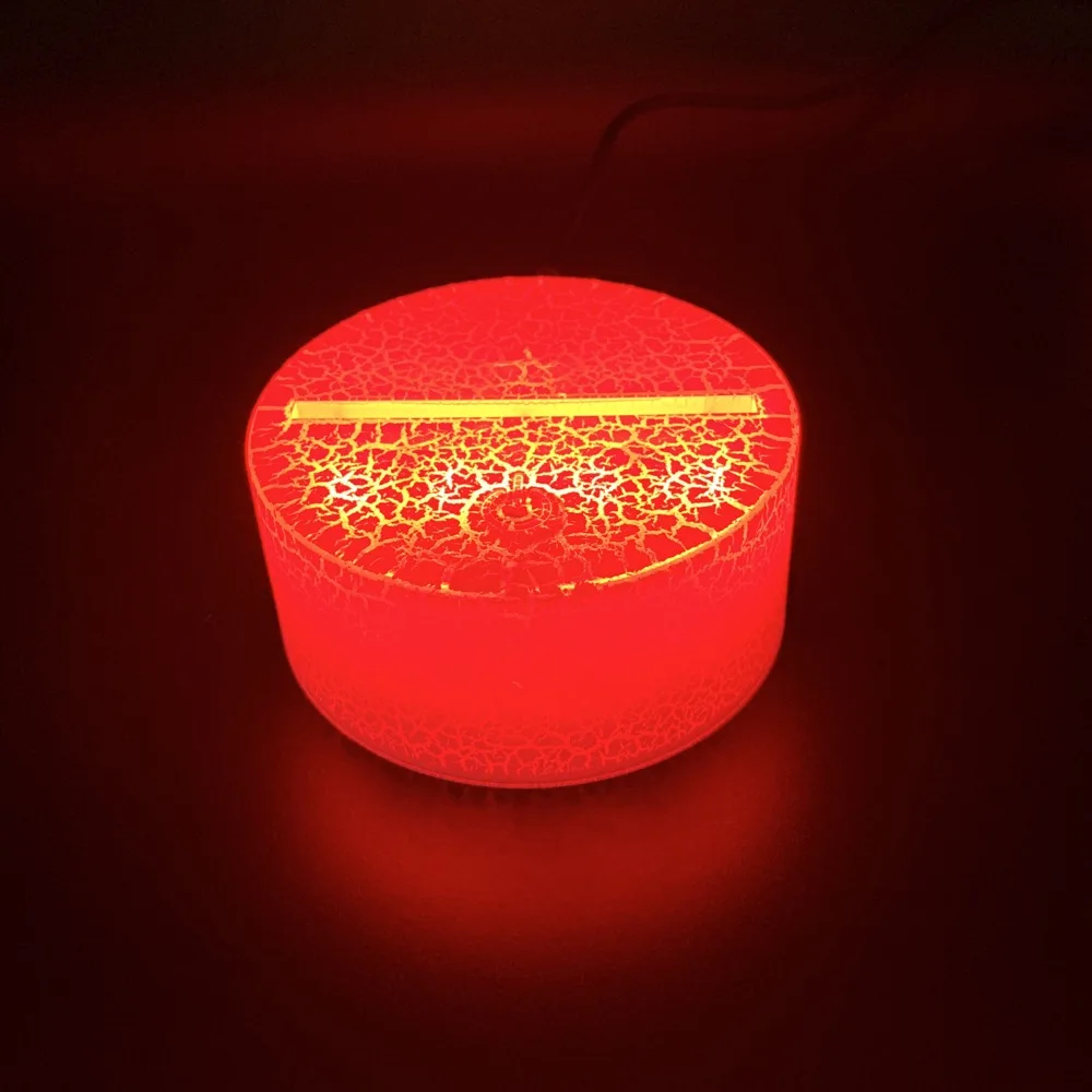 

3D LED Night Light Base Glowing USB Cable Touch Sensor Battery Powered Remote Controller Holder 3d LED Night Lamp Base Luminous