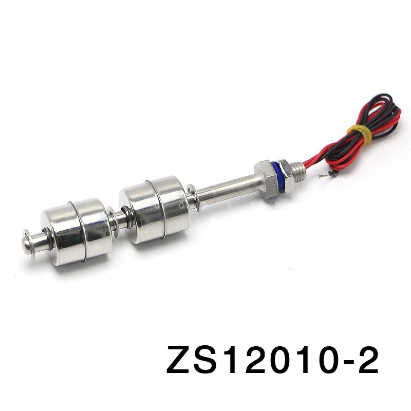 M10* 100 мм двойной контроль уровня шарика нержавеющая сталь Датчик уровня воды Жидкость Поплавковый выключатель 220 В 1.5A 50 Вт ZS10010-2 - Цвет: ZS12010-2