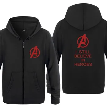 

Mens Hoodie Movie The Avengers Captain America Hoodies Men Fleece Long Sleeve Zipper Jacket Coat Sweatshirt Skate Tracksuit