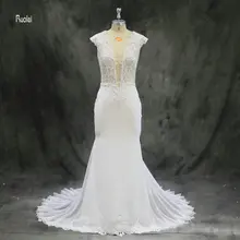 Elegant Wedding Dress 2018 Long Mermaid Lace Wedding Gown vestido de noiva Open Back Bridal Dresses Bridal Gown vestido de festa