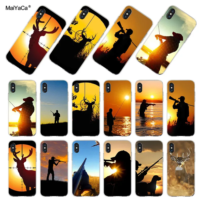 Чехол MaiYaCa Duck для охоты и рыбалки прозрачный мягкий чехол из ТПУ iPhone X XS MAX XR 5s 6sPLUS 7
