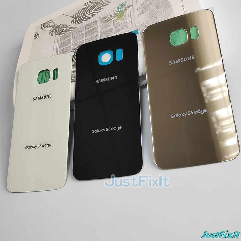 Для SAMSUNG Galaxy S6 Edge G925 G925F G925T задняя крышка батарейного отсека задняя стеклянная крышка Корпус чехол Замена батарейного отсека