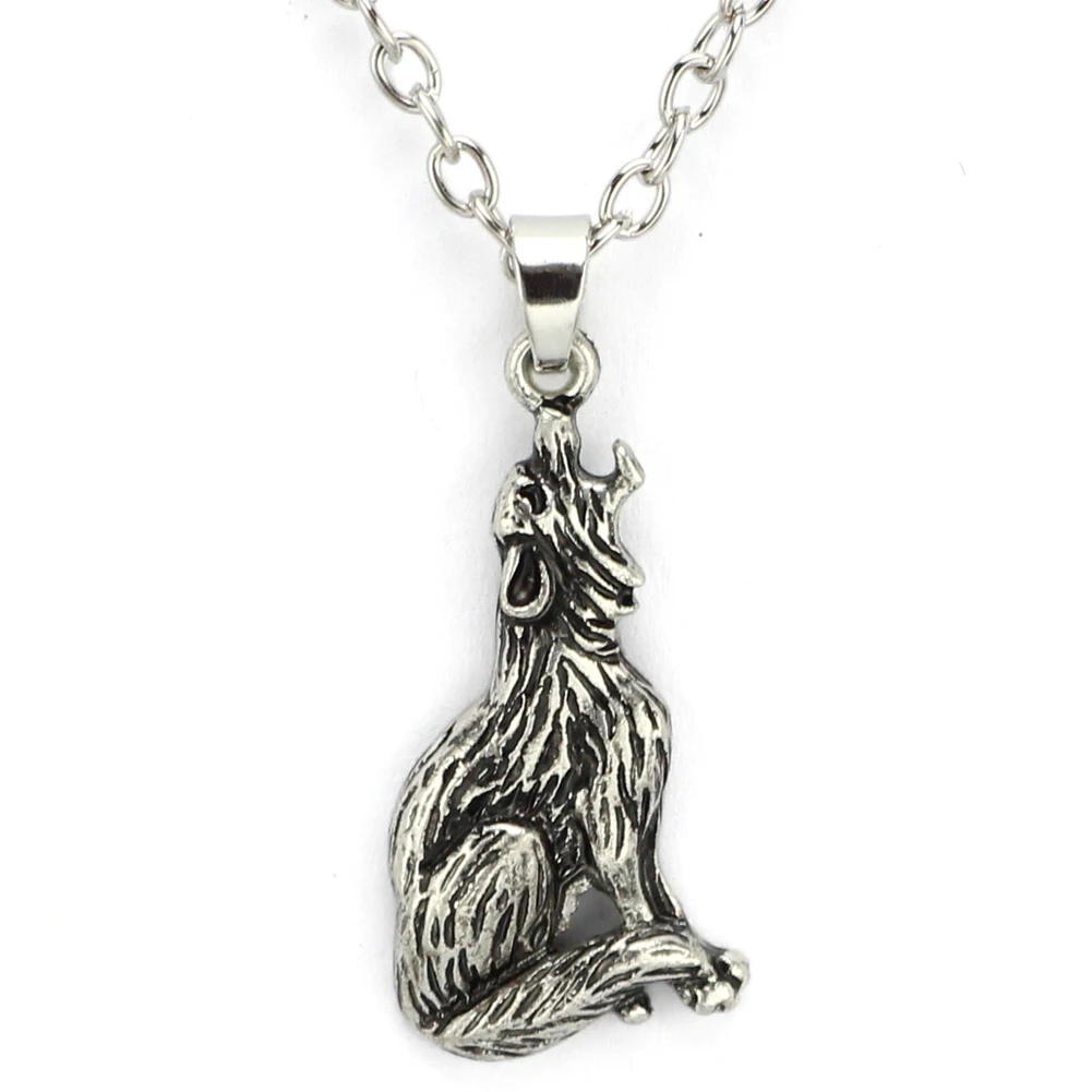 

Totem howl wolf necklace werewolf animal goth dog inspired birth pendant