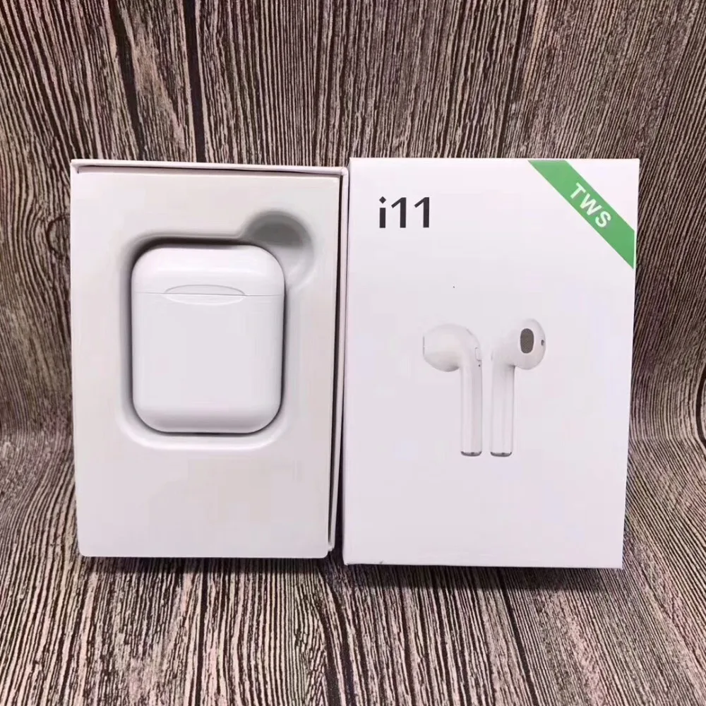 

i11 TWS Bluetooth 5.0 Earphone Airpods Wireless Mini Headset Earbuds Stereo Handsfree With Charging Box Mic for iphone Android