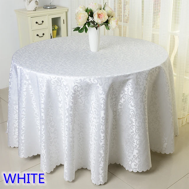 couverture de table de modèle de damassé de nappe de jacquard de