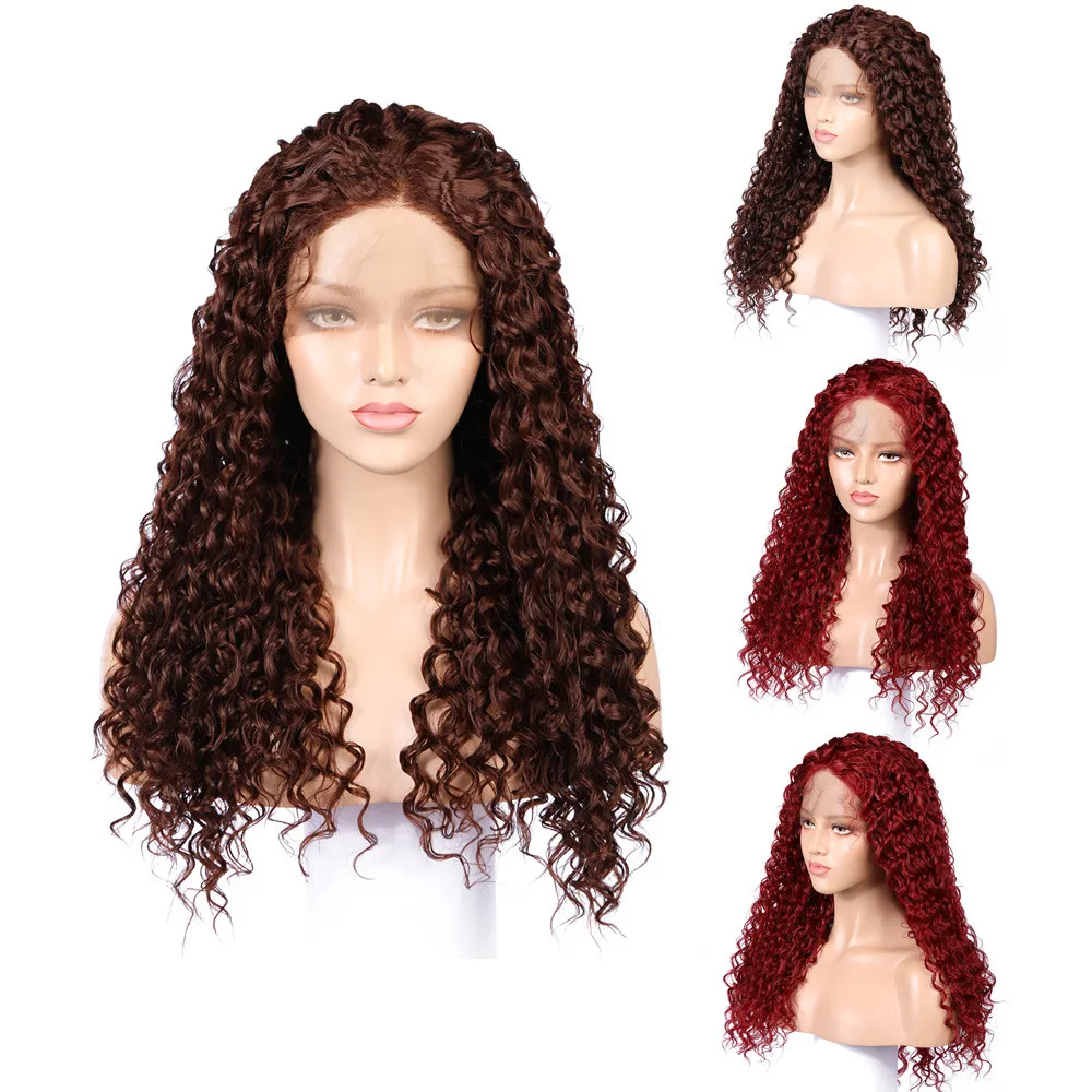 

Wigs Black Women Long Wavy Lace FrontLong Synthetic Hair Wig Heat Resistant