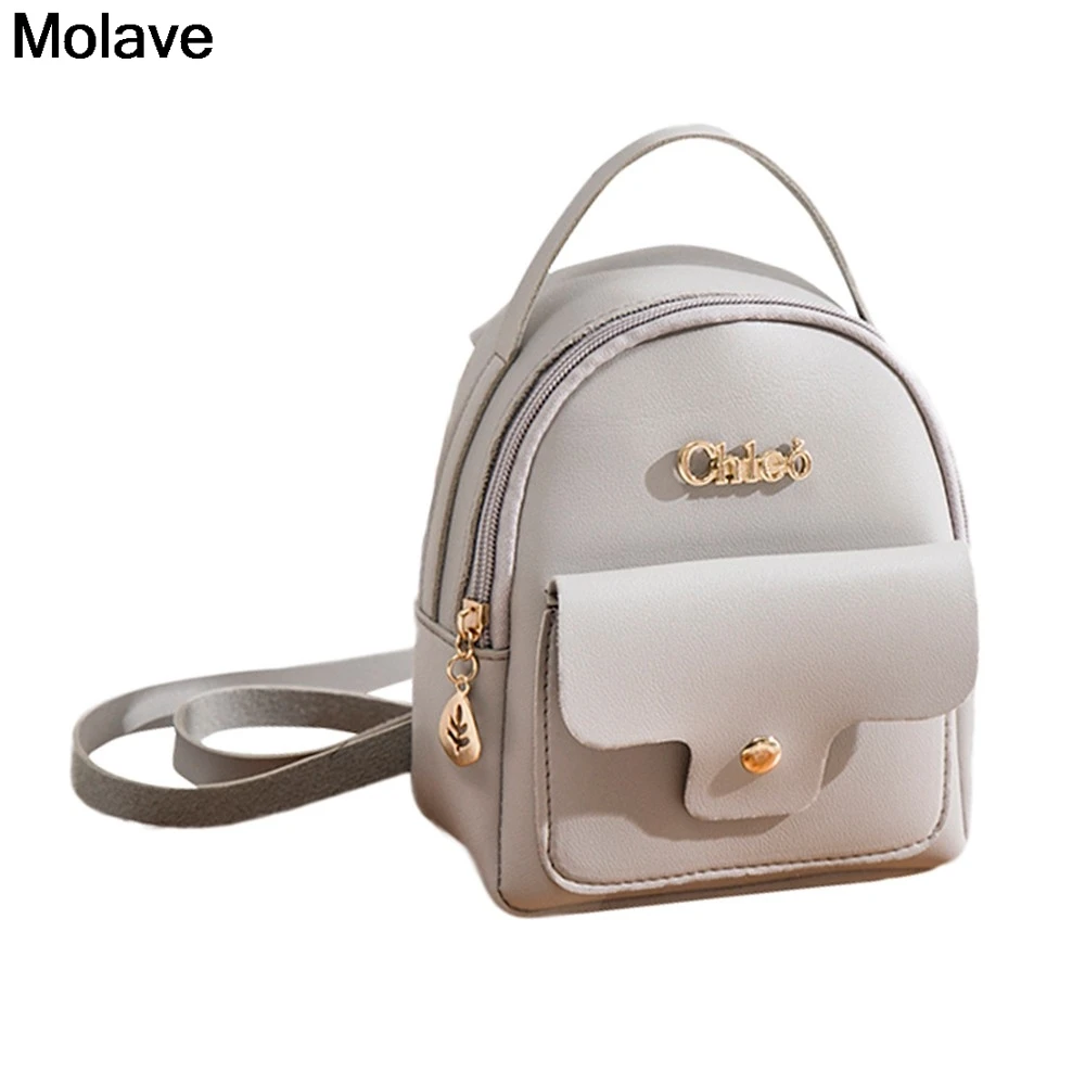 

MOLAVE Small Backpack Fashion Trend Ladies Shoulders Bags Letter Purse Mobile Phone Bag Support Women Girl bolsa feminina 3OCT22