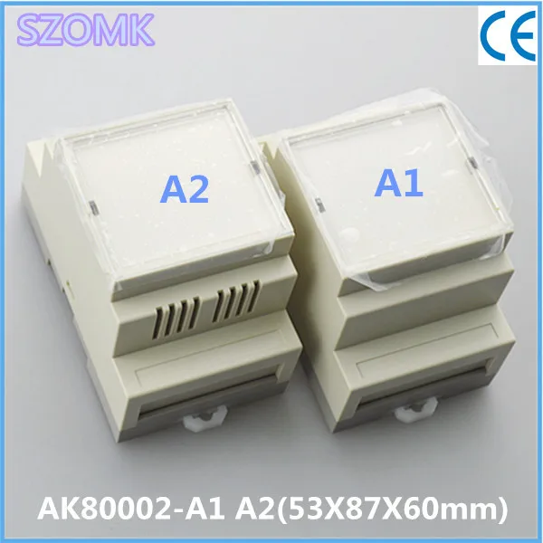 Распределительная коробка на din-рейку, пластиковая(1 шт.) 53*87*60 мм, корпус электронного прибора, проектная коробка для Diy корпуса