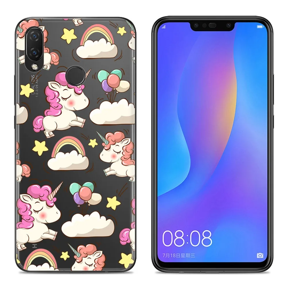KHW1936D_1_Colorful Soft Case for Huawei Nova 3i Huawei P Smart Plus 6.3 inch