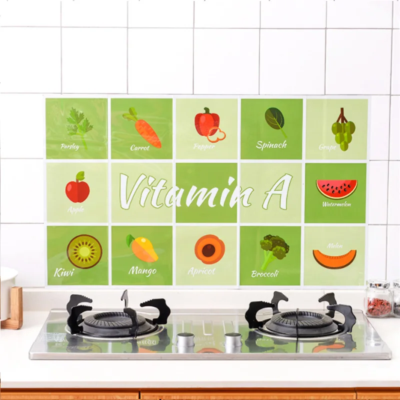 Waterproof Self Adhesive Home Bedroom Decor Oil Sticker Decal 1 Pcs Aluminum Foil Paper Art Accessories Kitchen Wall Stickers