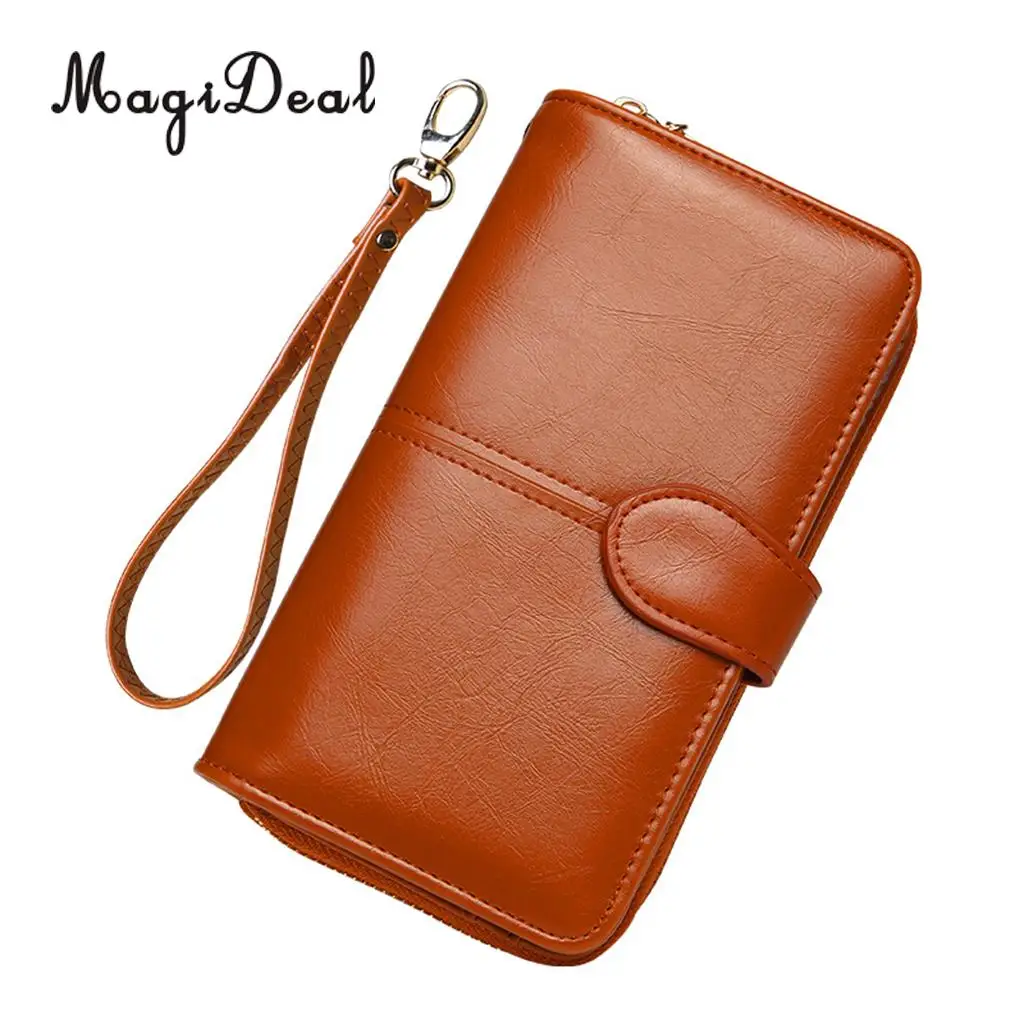 MagiDeal Simple Strap Design Genuine Leather Wristlet Wrist Bag Strap Replacements For Clutch Purse Handbags Parts