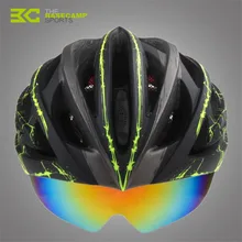 Basecamp Ultralight Cycling Helmet Casco Ciclismo Integrally-molded Bicycle Helmet MTB Bike Helmet With 3 Lens BC-018