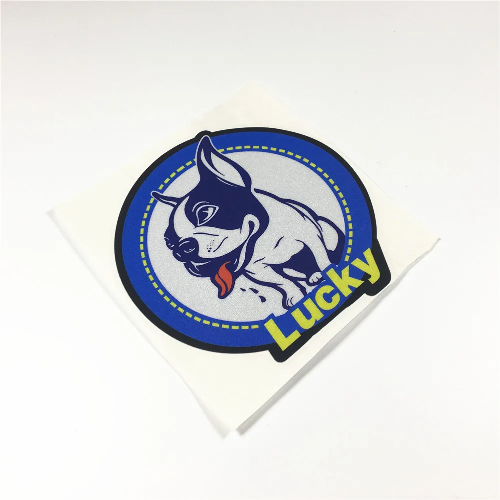 Милые с принтом Lucky Dog панель в форме французского бульдога стайлинга автомобилей