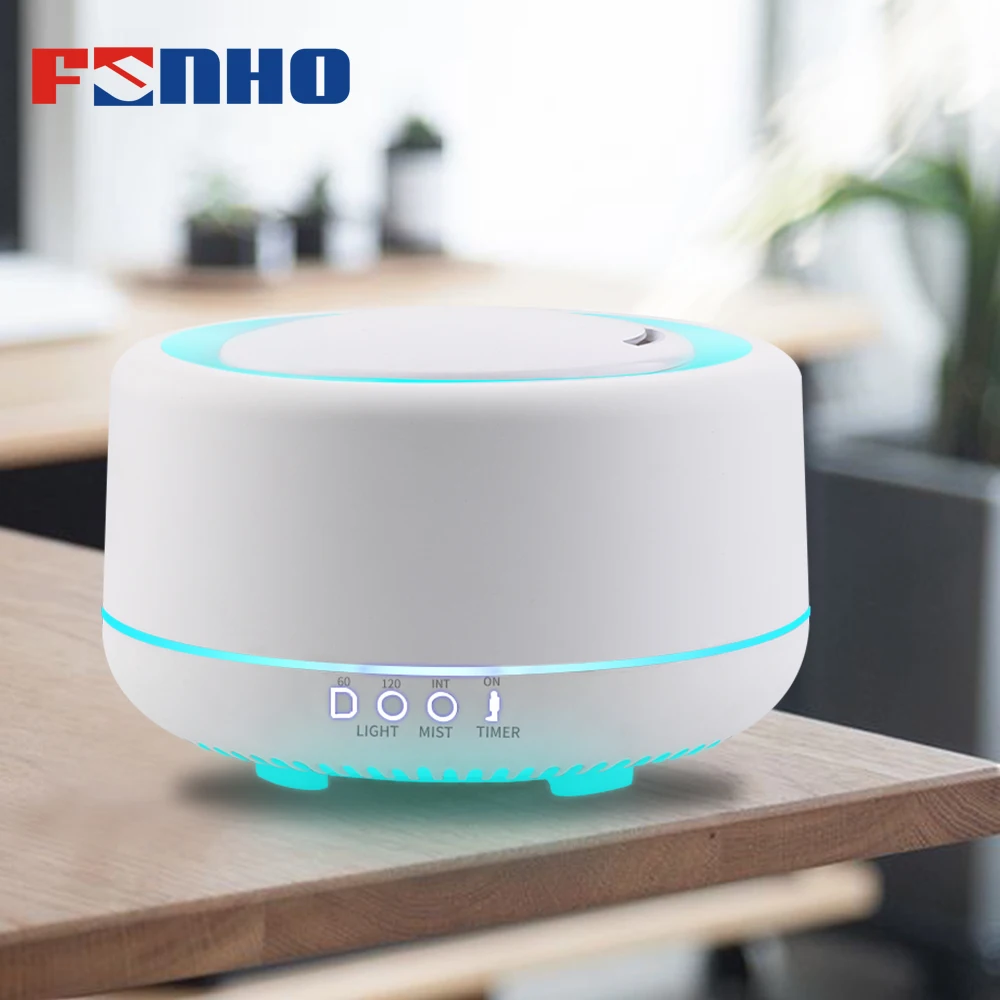 

FUNHO 700ml Air humidifier Purifier Essential Oil Aromatherapy Machine with 7 Color Change Permanent Humidification for Home