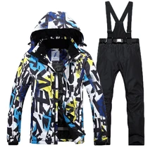 Одиночные и Двойные лыжи, открытый Корейский лыжный костюм, утолщение, ветрозащитный, водонепроницаемый, дышащий