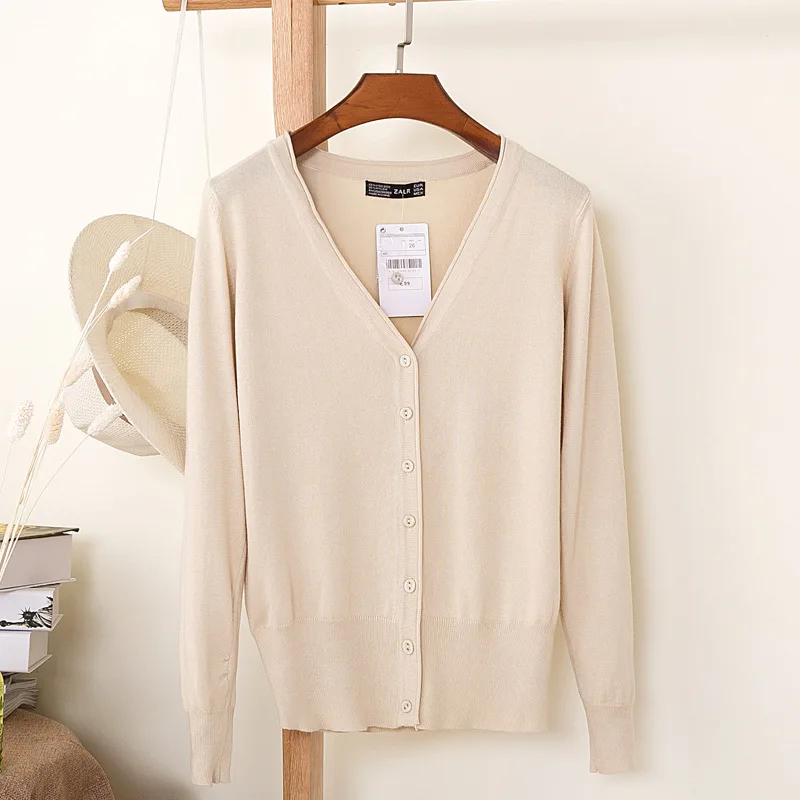 Baharcelin-여성 풀 슬리브 니트 스웨터, 27 색상, 3XL, 4XL, 빅 사이즈, 가을 니트 가디건, O 넥 기본 가디건 탑스