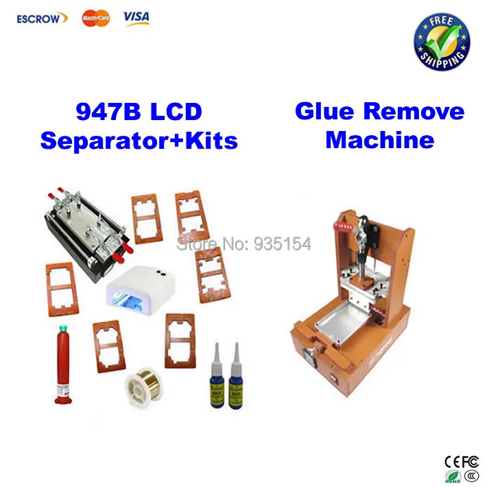 

LY 947B LCD Separator Screen Assembly Machine For iphone samsung+Full set OCA kits+Glue remover machine