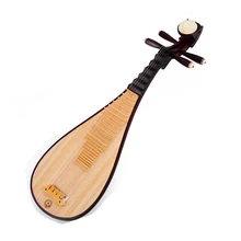 National-String-Instrument Pipa Chinese Lute Hard Playing Wood Platane Back-Bone-Flowers