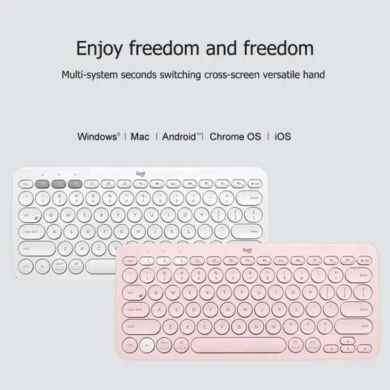 Xiaomi Logitech K380 Wireless Bluetooth Keyboard Portable Multi-Device Keyboard For PC laptop Android IOS Phone Keyboards