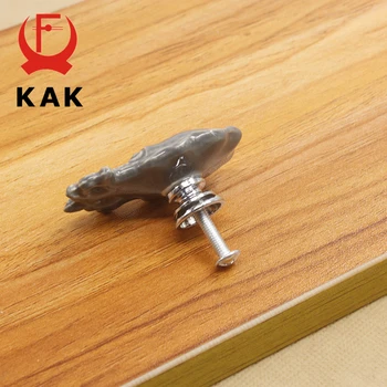 KAK Cartoon Octopus Ceramic Drawer Knobs Cabinet Pulls Kitchen Handles Cute Furniture Handle for Kids Room Furniture Hardware