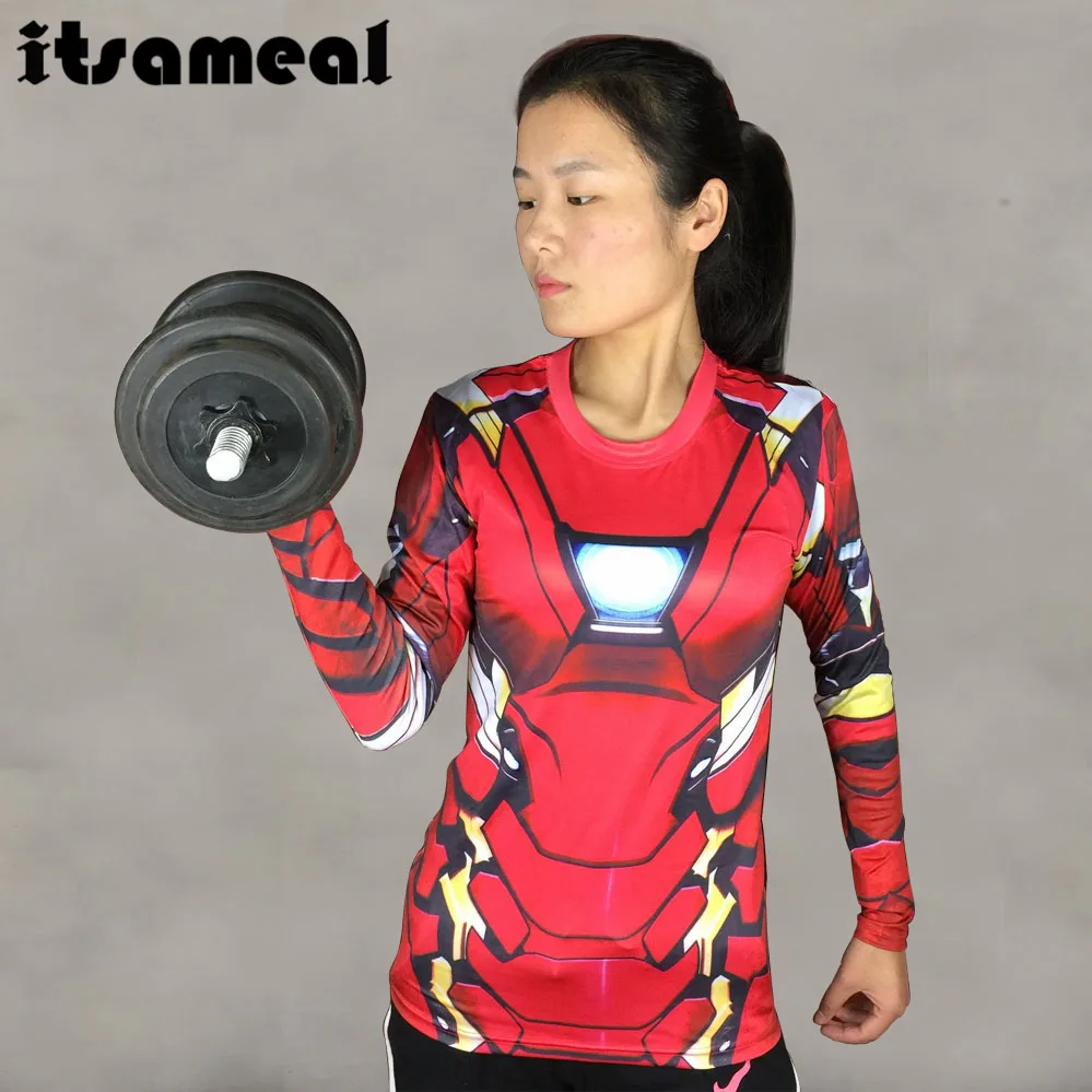 Iron Man MK46 3D Printed T shirts Women Captain America