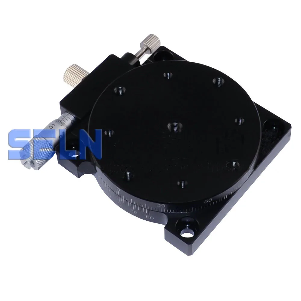 

RS60L R Axis Rotary sliding stage High Precision Micrometer Manual Adjustable Frame Platform R Sliding table 60mm