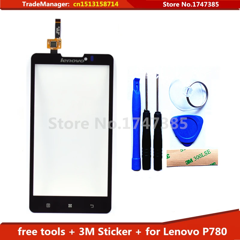 DIY Tools Original New Black 5 0inch Touch Screen for lenovo p780 Digitizer TouchScreen Sensor With