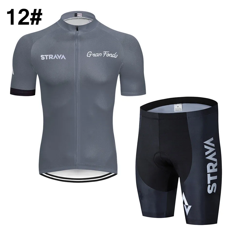 10 Новинка синяя велосипедная майка strava 16 Dbike комплект шорты и топ быстросохнущая Мужская одежда для велосепидистов летняя профессиональная велосипедная одежда из трикотажа - Цвет: 10