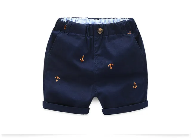 Pantalones cortos para bebés, pantalones vaqueros Diseño ancla de algodón de verano para niños, pantalones cortos de tela vaquera para niños, ropa para niños pequeños|shorts for boys|boys shortskids denim shorts -