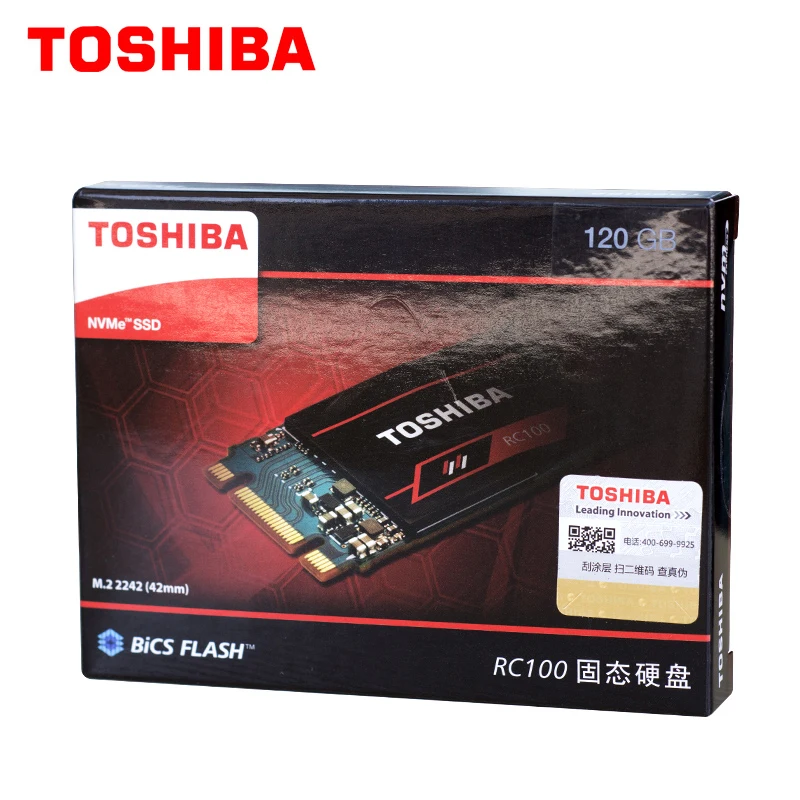 Внутренний твердотельный накопитель TOSHIBA NVMe 240 ГБ M.2 2242 PCIe 3 0*2 SSD 1600