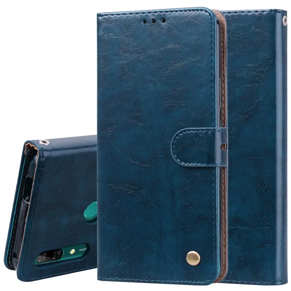 

Huawei P Smart Z Case PU Leather Wallet Case For Huawei P Smart Z STK-LX1 Y9 Prime 2019 STK-L21 Silicone Soft TPU Flip Book Case