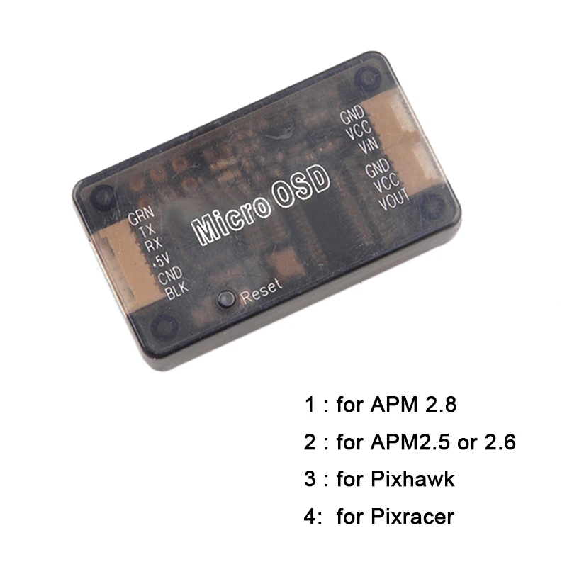 Ультра прозрачный 3DR Micro OSD с чехлом для APM2.5 / APM 2 6/2 8/Pixhawk PX4 Pixracer Контроллер полета