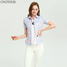 ONTFIHS Cotton font b shirts b font casual kimono cardigan Slim Brand font b Women s