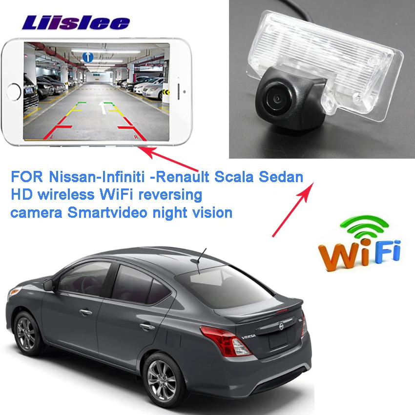 LiisLee Автомобильная WIFI камера заднего вида для Nissan Altima L31 mk3 2002 ~ 2006 номерного