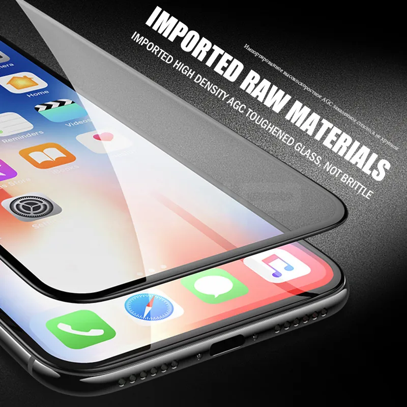 ZNP 5D Volle Gebogenen Rand Display-schutz Für iPhone X 10 Volle Abdeckung Gehärtetem Glas Auf Die