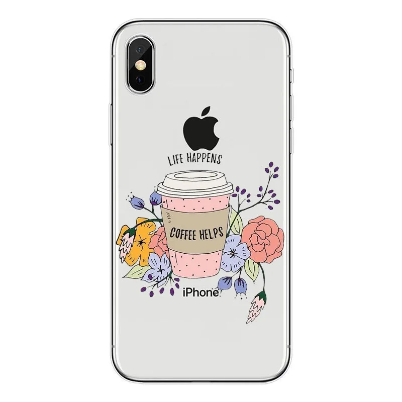 Cute Cartoon Coffee Cup Case For iPhone XS XR XS Max 8 8Plus 7 7Plus 6s Plus 5s SE Coffee cookie girl Starbuck Coque Capa Shell Cute Cartoon Coffee Cup Case For iPhone XS XR XS Max 8 8Plus 7 7Plus 6s Plus 5s SE Coffee cookie girl Starbuck Coque Capa Shell
