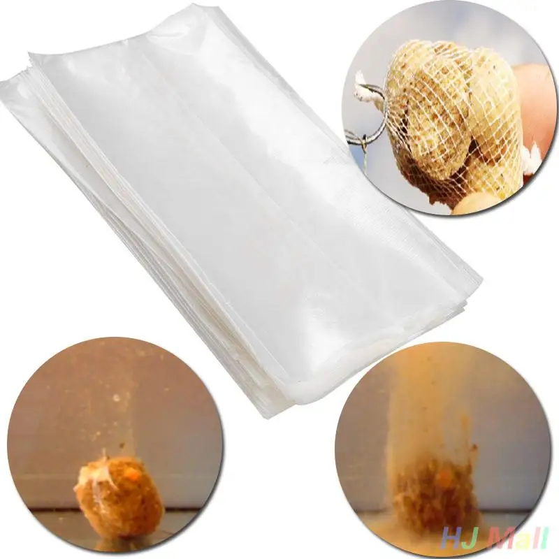 Catfish Rigs 100PCS PVA Fishing Bait Bags 6x12cm Water-Soluble