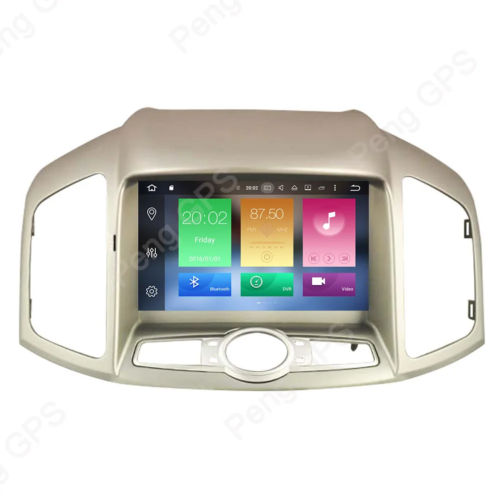 Top IPS Screen Car CD DVD Player 2 Din Android 8.1 GPS GPS Navigation for CHEVROLET CAPTIVA 2012 2013 2014 1080P HD Video Headunit 1