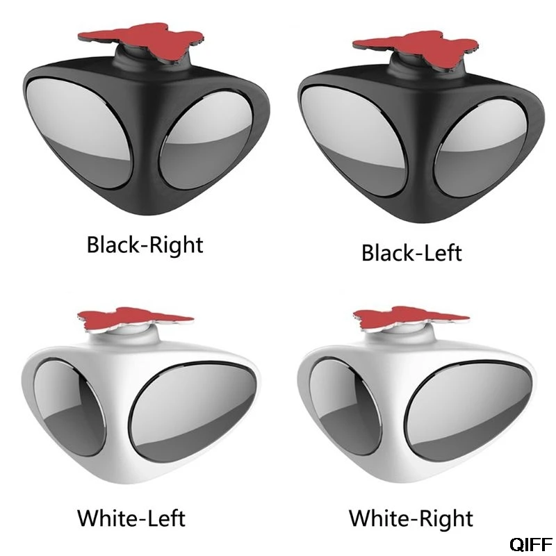 

Wholesale Car Rear View Mirror 360Rotatable Adjustable Blind Spot Convex Wide Angle Mirror May06