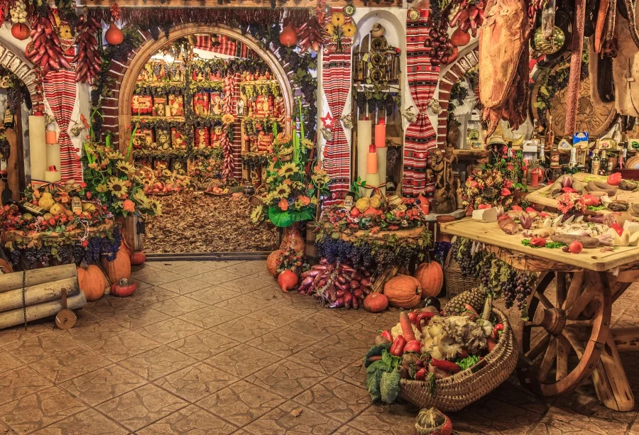 Laeacco Farm Warehouse Pumpkin Corn Fruits Harvest Photography Background Customized Photographic Backdrop For Photo Studio | Электроника