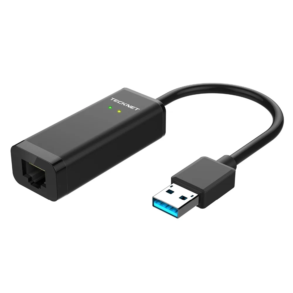 TeckNet USB сетевой адаптер USB 3,0 для RJ45 10/100/1000 Мбит сетевой кабель проводной Ethernet-адаптер для Windows10 8,1 сети ТВ коробка