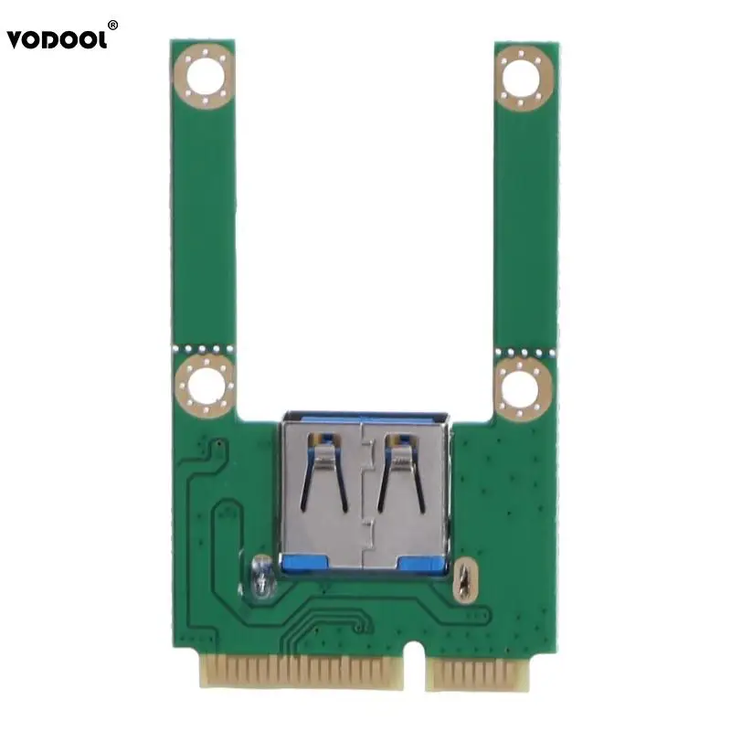 VODOOL Mini PCI-E к USB3.0 плата расширения ноутбука PCI Express PCIe к USB 3,0 конвертер Riser Card адаптер с винтовыми фитингами