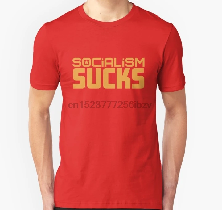 

Men t shirt Short sleeve Socialism Sucks t shirt T Shirt Women t-shirt tee tops