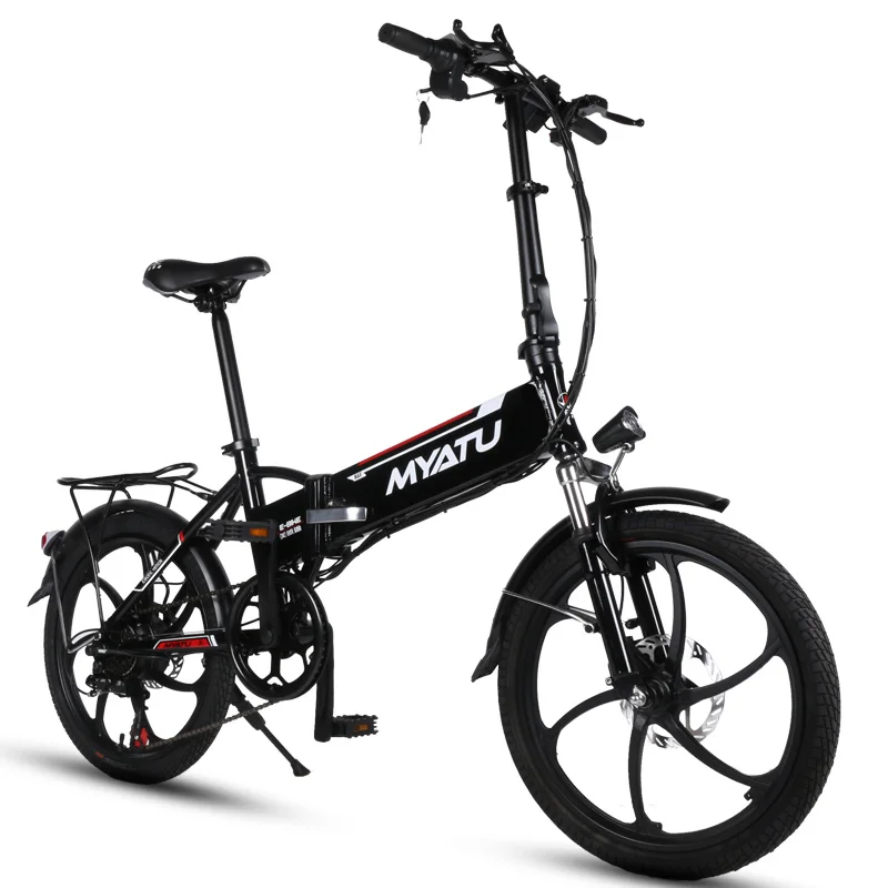 2" 6 скоростей 48 В/10AH 250 Вт легкий складной электрический велосипед с usb зарядным интерфейсом литиевая батарея Ebike - Цвет: Standard