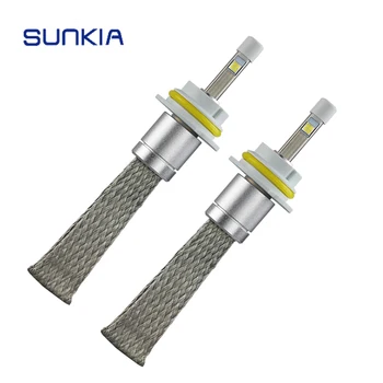 

2x SUNKIA R3 Car LED Headlight 9004 9007 Hi/Lo Beam Car Styling Super White 40w 4800LM 12-24V DC Waterproof Auto LED Headlamp