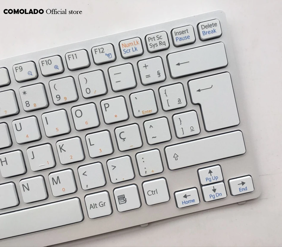 TR Turkish keyboard For Sony Vaio SVE 14 SVE14 SVS14 SVE14A backlit with white frame Laptop Keyboard TR layout (2)